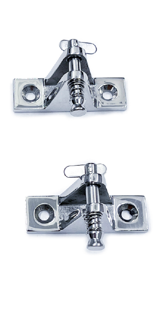 Bimini Top Stainless Steel Fitting Hardware Deck Hinge with Quick Release Pins 2pcs
