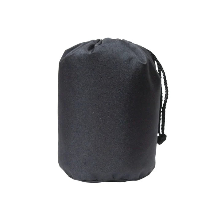 Black UTV storage bag for storing UTV covers, made with durable material and a lightweight design for easy transport and organization.