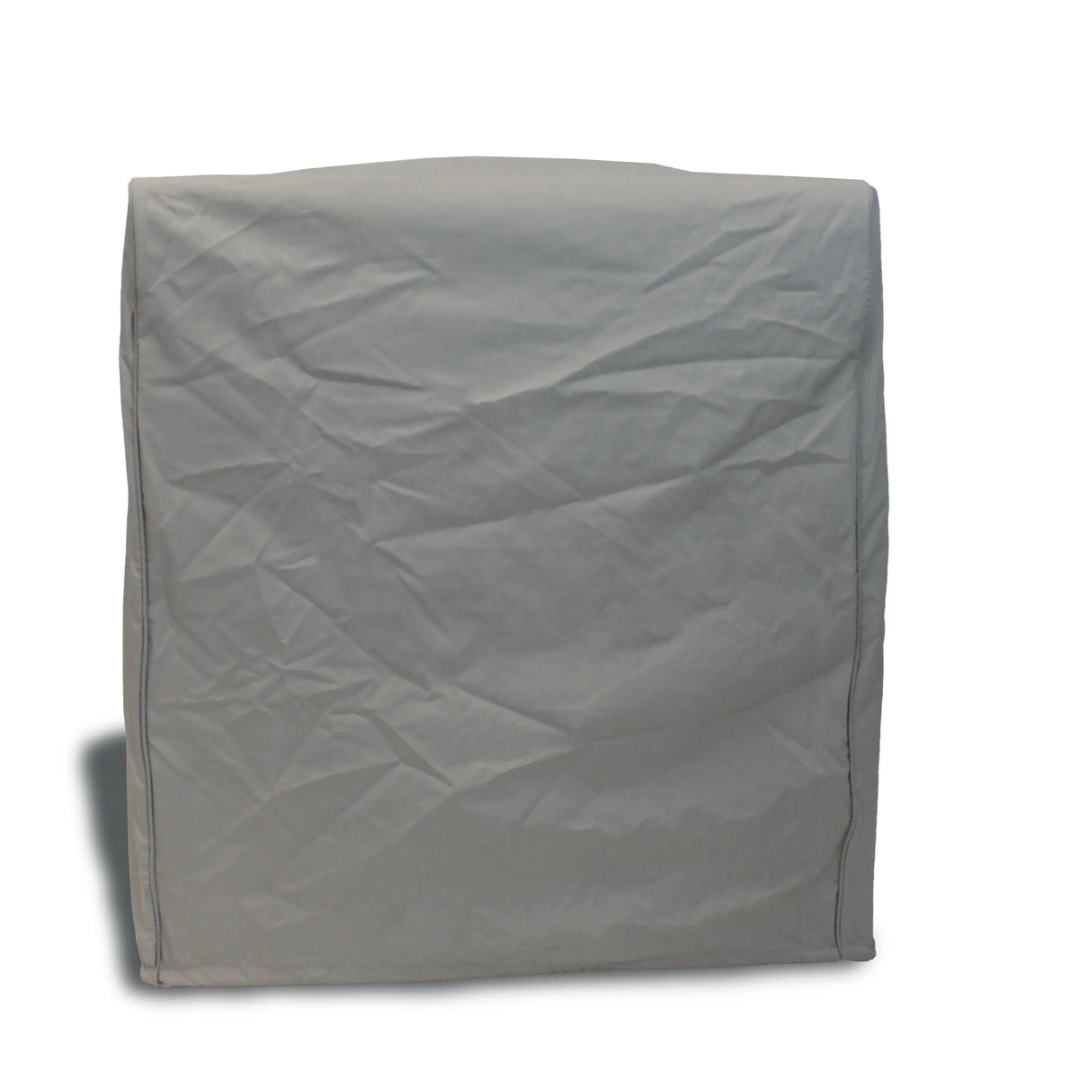 Heavy-duty SavvyCraft marine grade pontoon boat captain stand cover in gray, designed for waterproof weather protection