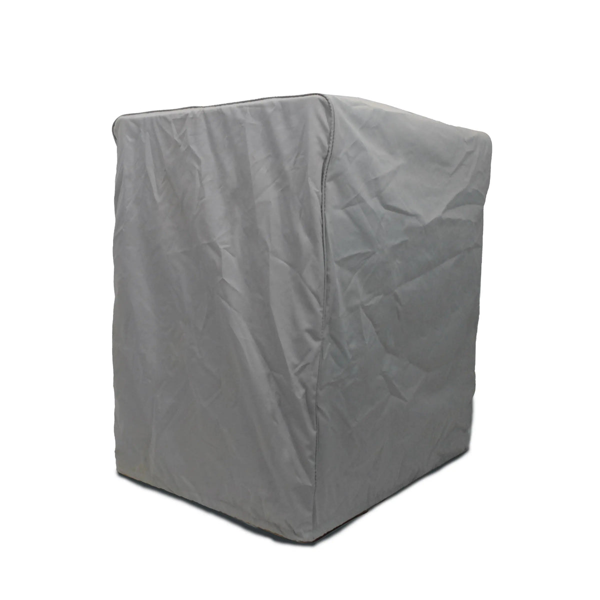Heavy-duty SavvyCraft marine grade pontoon boat captain stand cover in gray, designed for waterproof weather protection