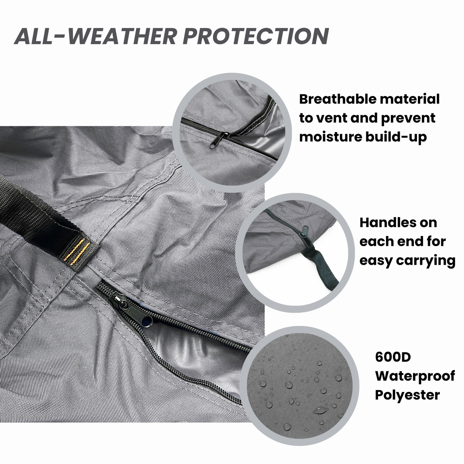 SAVVYCRAFT Waterproof Canoe and Kayak Cover