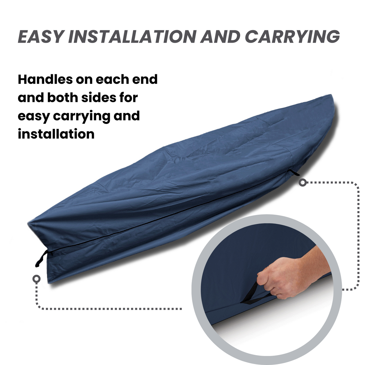 SAVVYCRAFT Waterproof Canoe and Kayak Cover