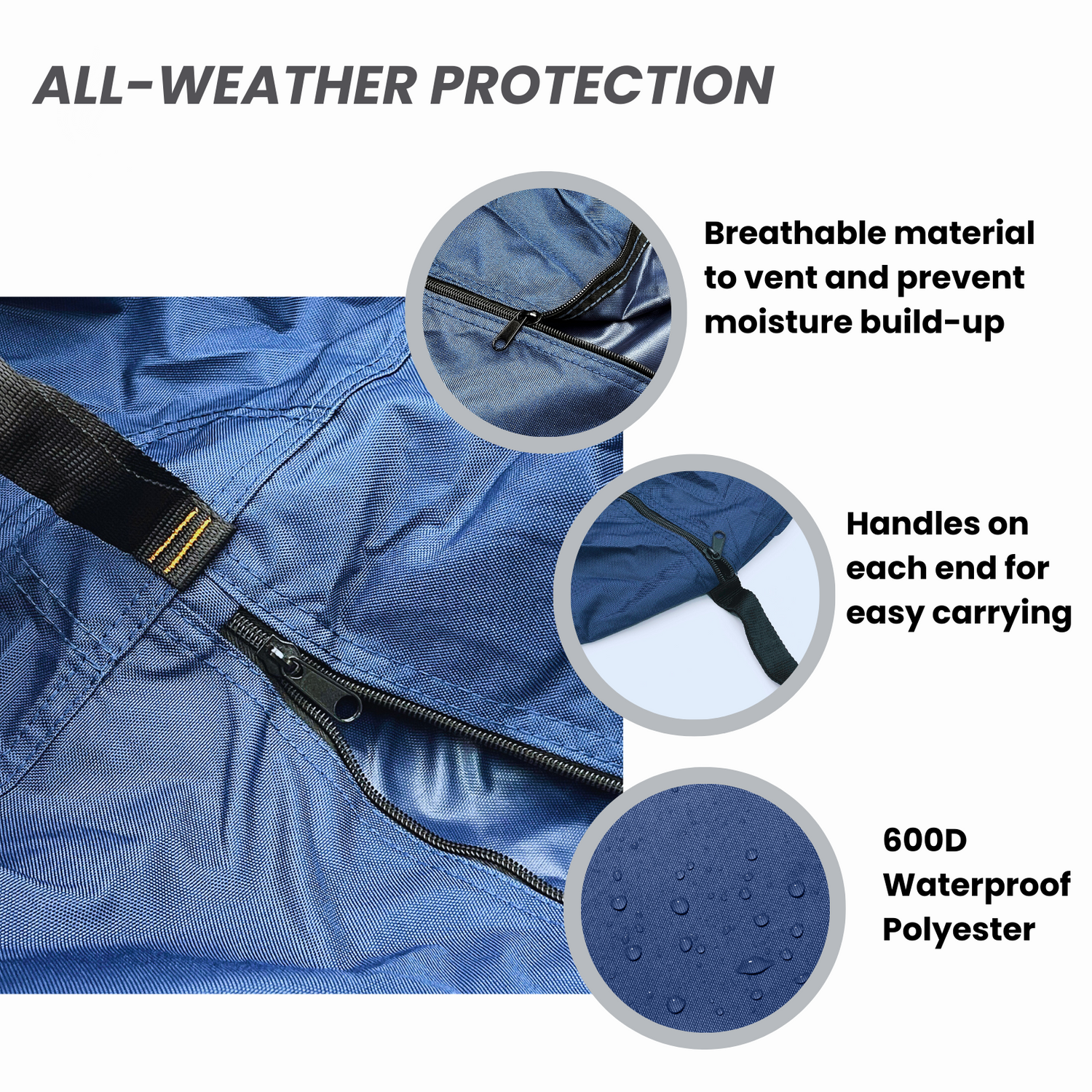 SAVVYCRAFT Waterproof Canoe and Kayak Cover