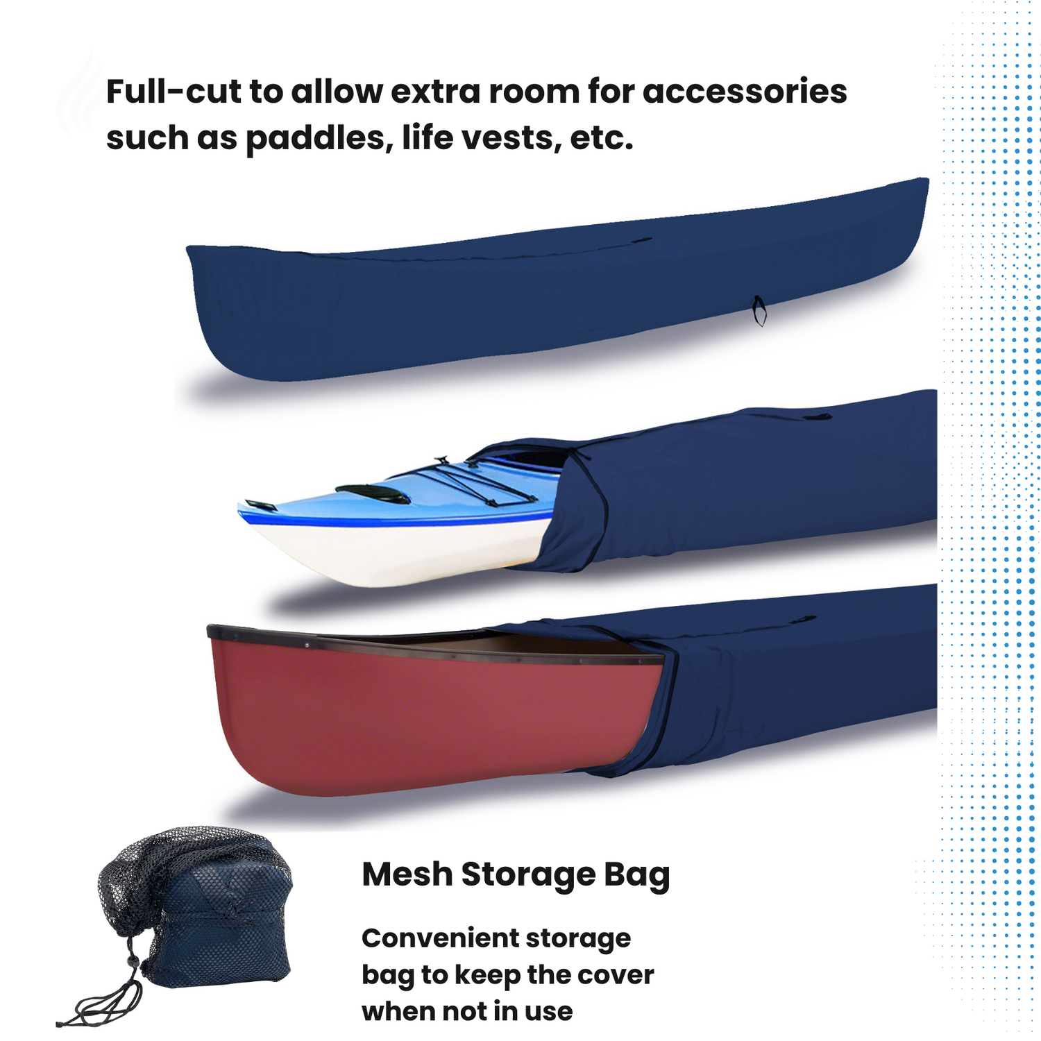 SAVVYCRAFT Waterproof Canoe and Kayak Cover