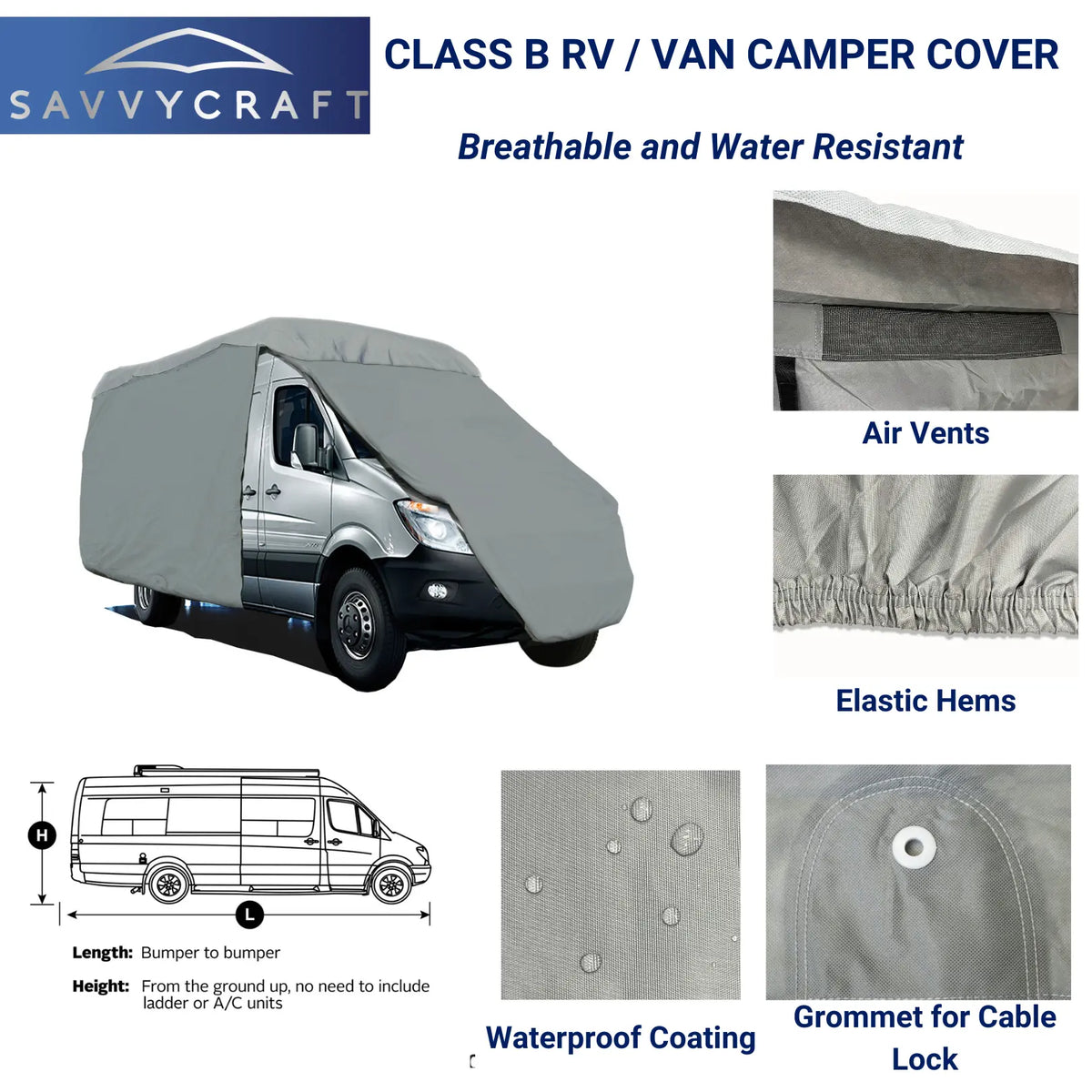 Elite Premium Class B RV Covers SAVVYCRAFT