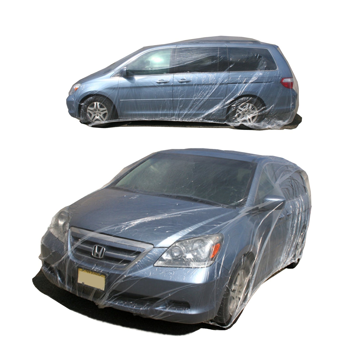 SAVVYCRAFT Universal Plastic Disposable Auto Vehicle Car Cover ( 5 Pieces) Sedan, SUV, Van, Truck Protection.