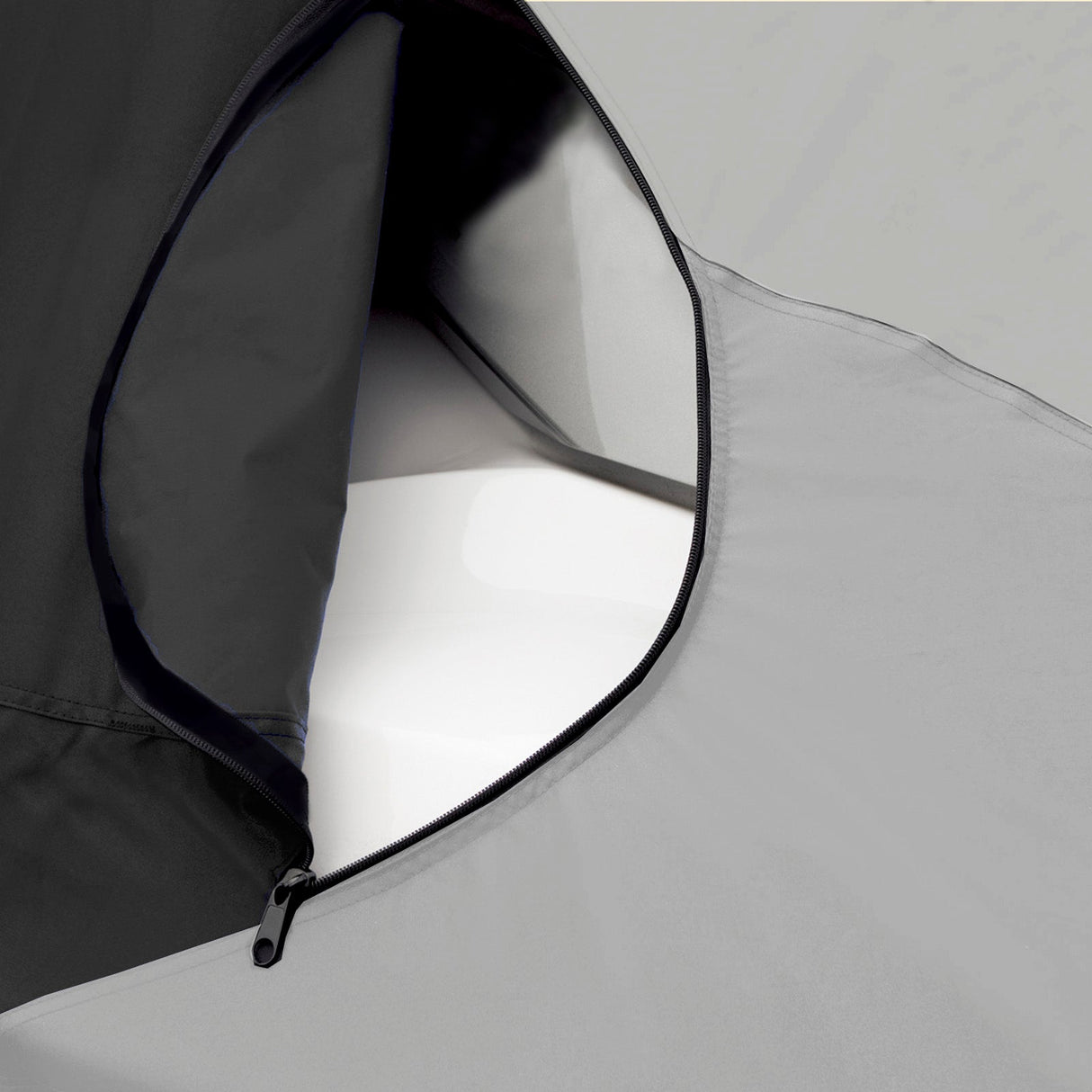 EliteShield JetPro Jet Ski Covers gray and black two tone color with zippered fuel tank accesses on both side