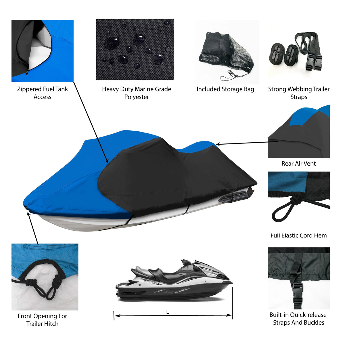 JetPro Jet Ski Covers SAVVYCRAFT