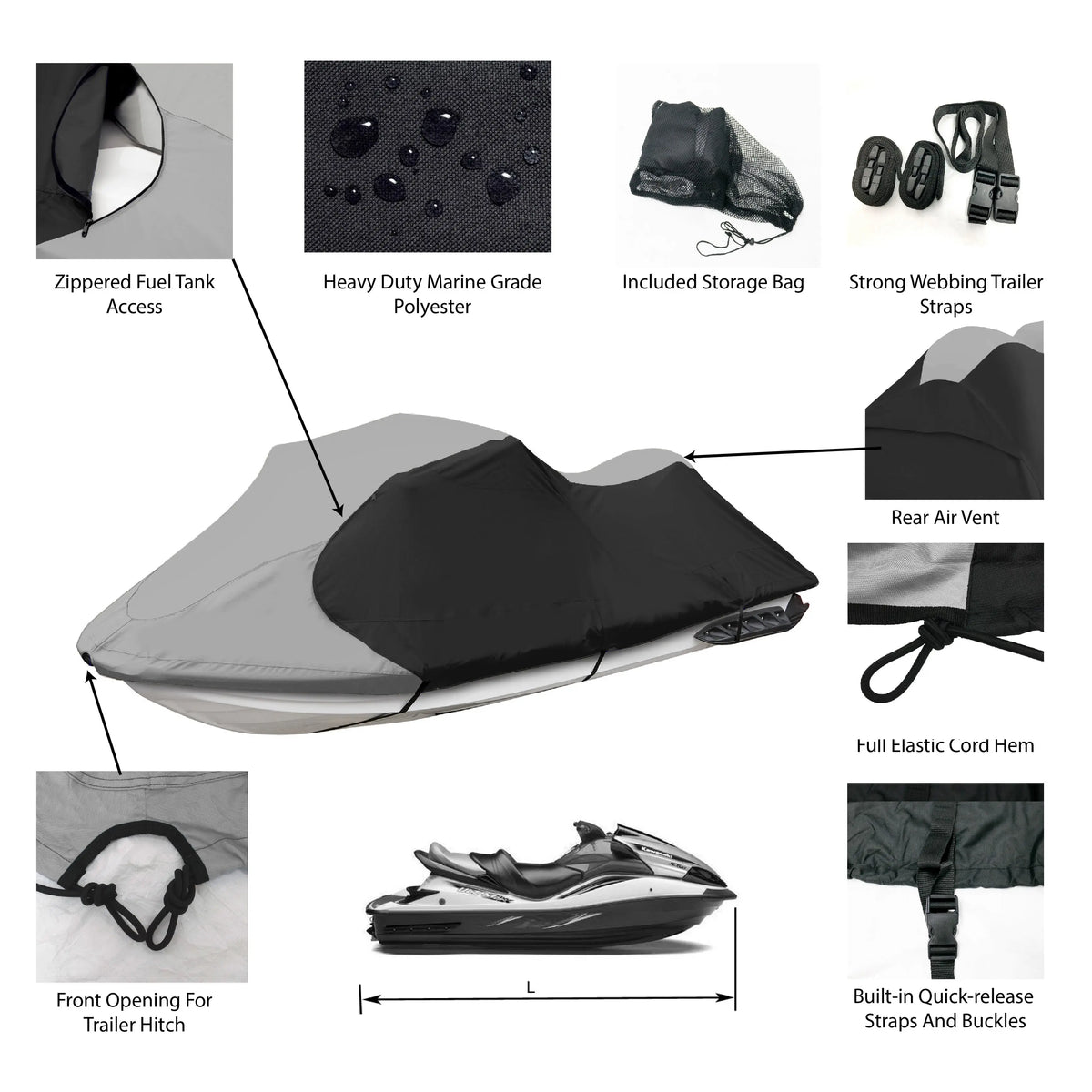 JetPro Jet Ski Covers SAVVYCRAFT