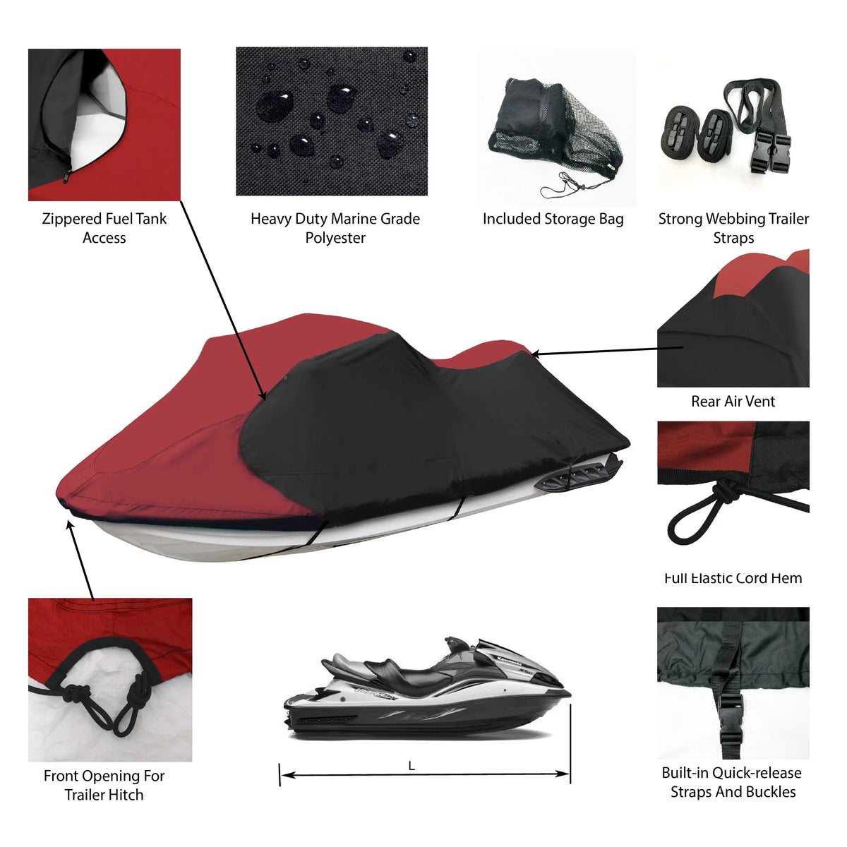 JetPro Jet Ski Covers SAVVYCRAFT