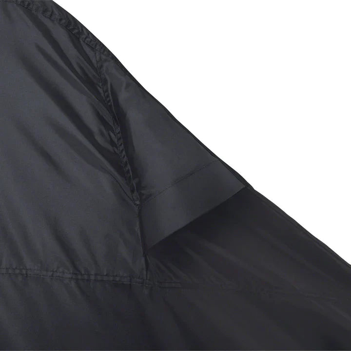 Detailed close up of dual black air vents made from high-density woven polyester that reduce condensation, prevent moisture buildup, and minimize wind lofting.