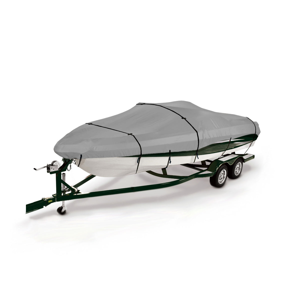 SavvyCraft® Heavy Duty Boat Cover, Waterproof Trailerable Boat Cover fits V-Hull Runabouts, Aluminum Fishing Boats, Pro Style Bass Boats, Fish & Ski