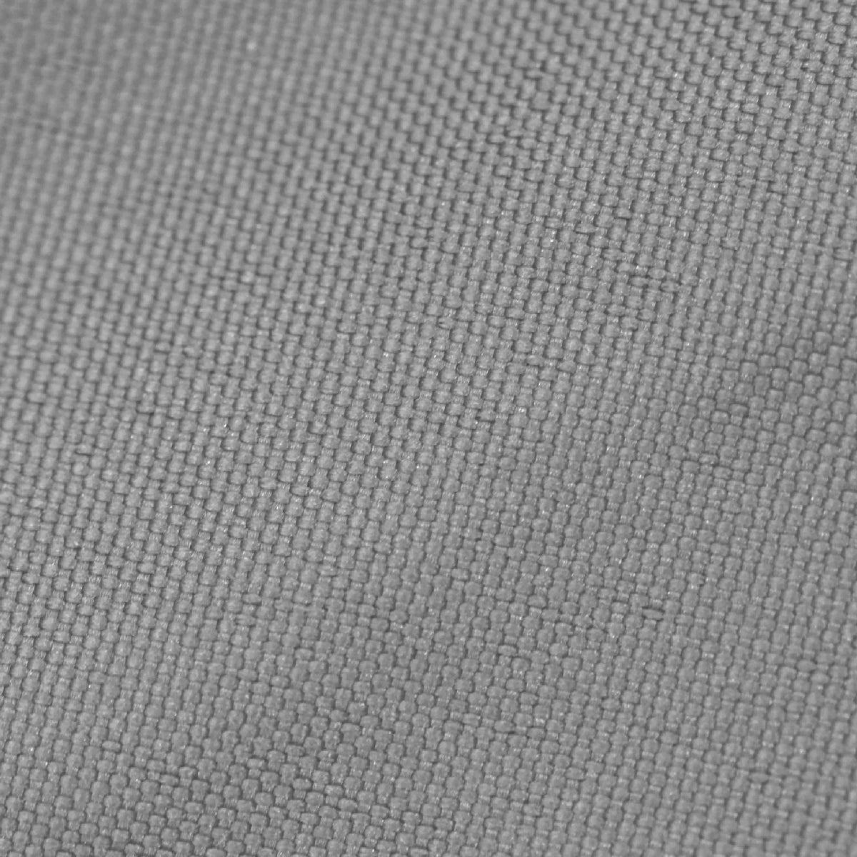 Detail view of grey waterproof boat cover fabric, highlighting the durable weave pattern designed to resist tearing and weather damage