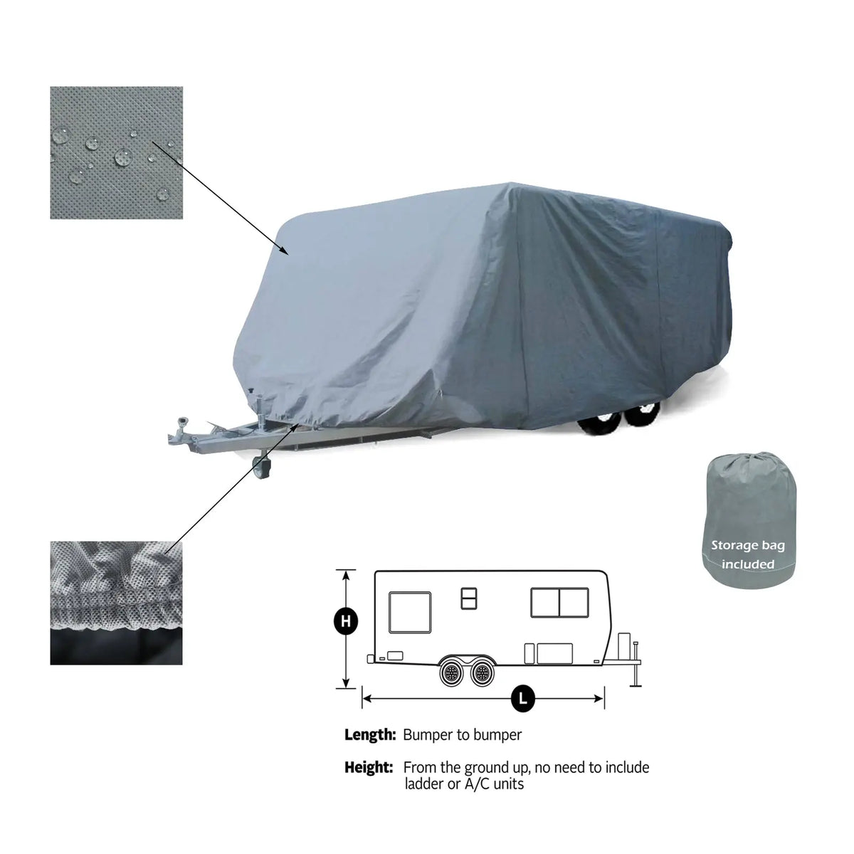 Elite Economic Guard Travel Trailer Camper Covers SAVVYCRAFT