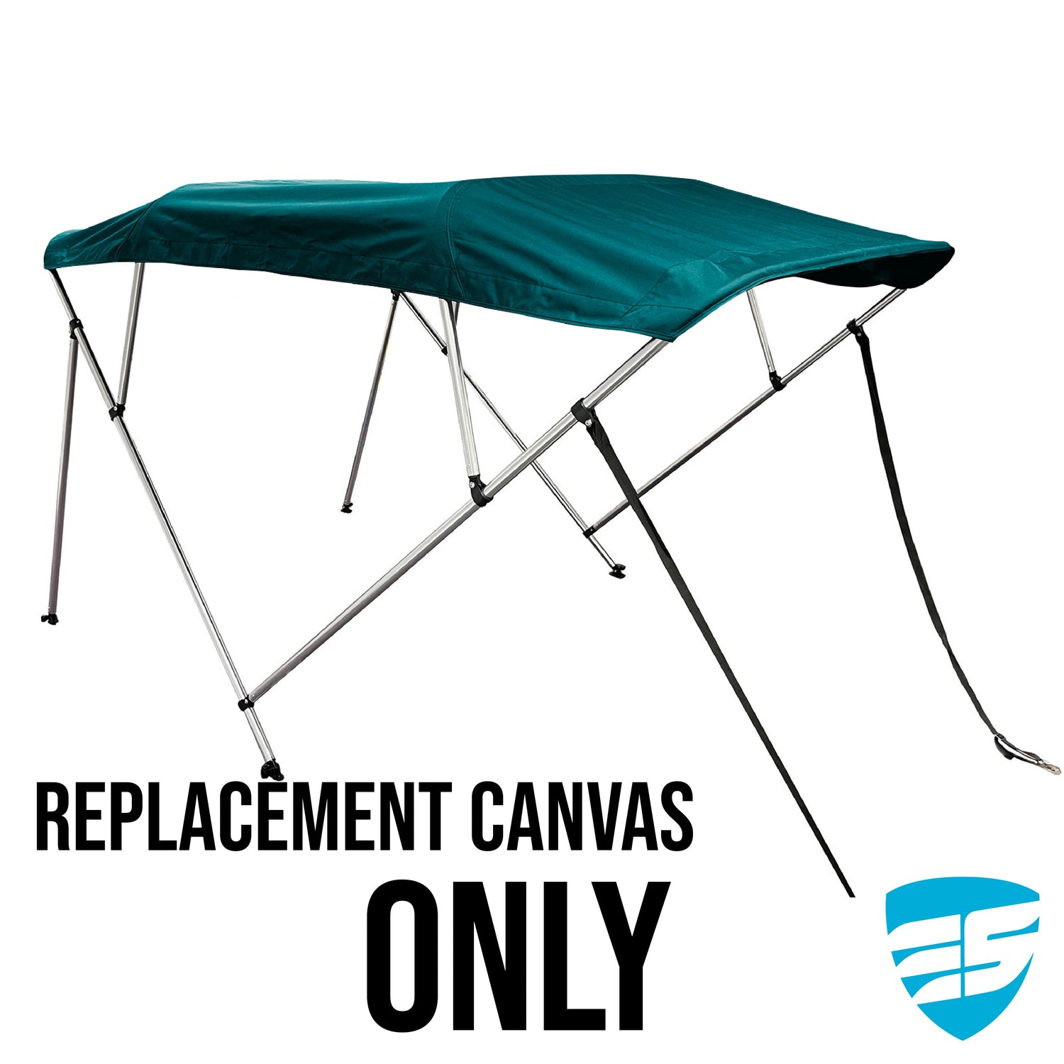 Savvycraft Waterproof 4 Bow Bimini Top Replacement Canvas-Zipper Sleeves 120" Long