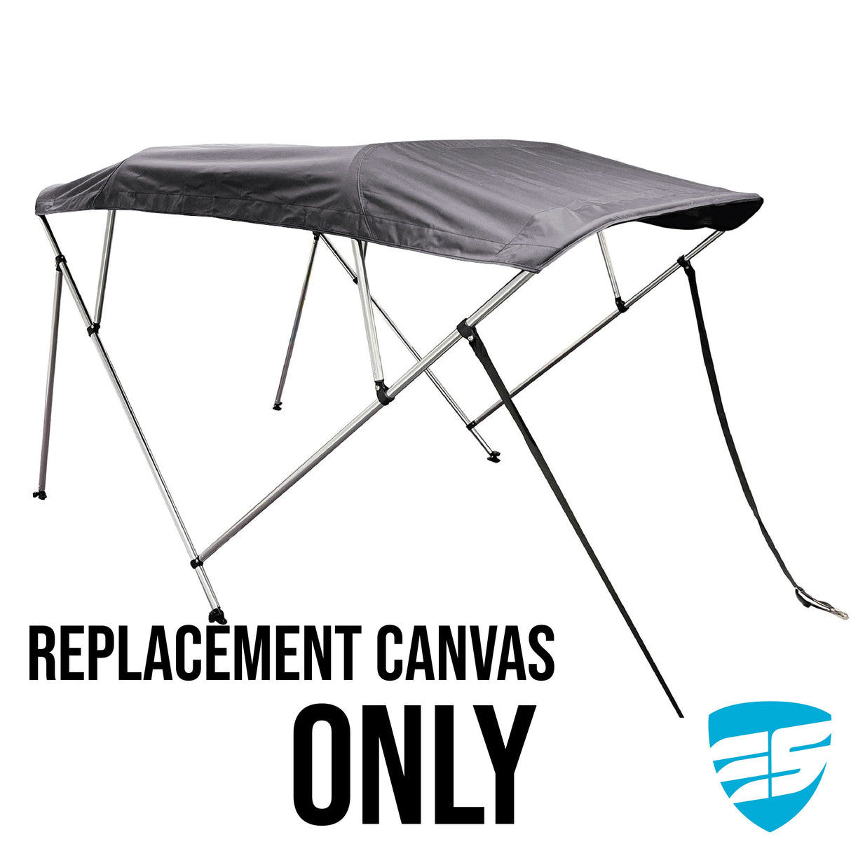 Savvycraft Waterproof 4 Bow Bimini Top Replacement Canvas-Zipper Sleeves 96" Long