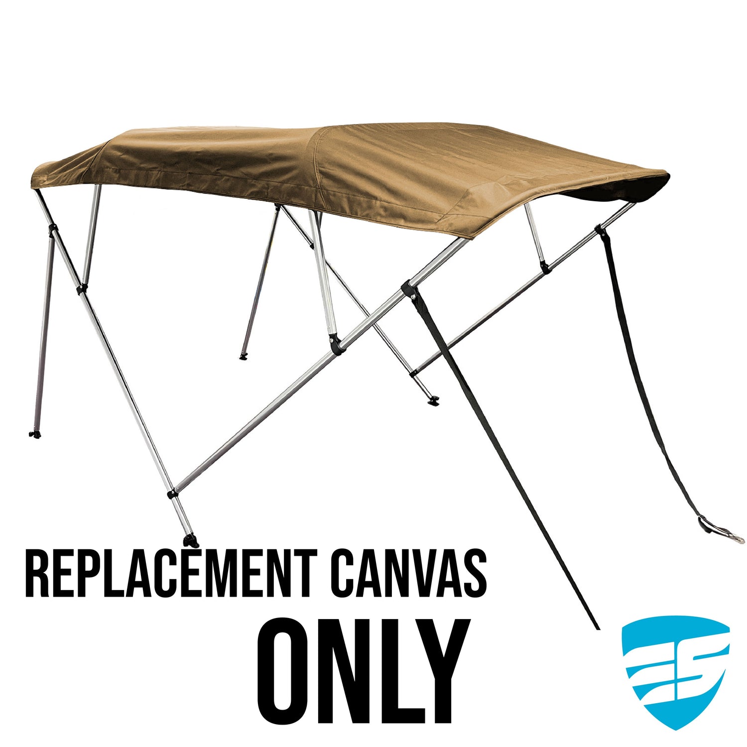Savvycraft Waterproof 4 Bow Bimini Top Replacement Canvas-Zipper Sleeves 120" Long