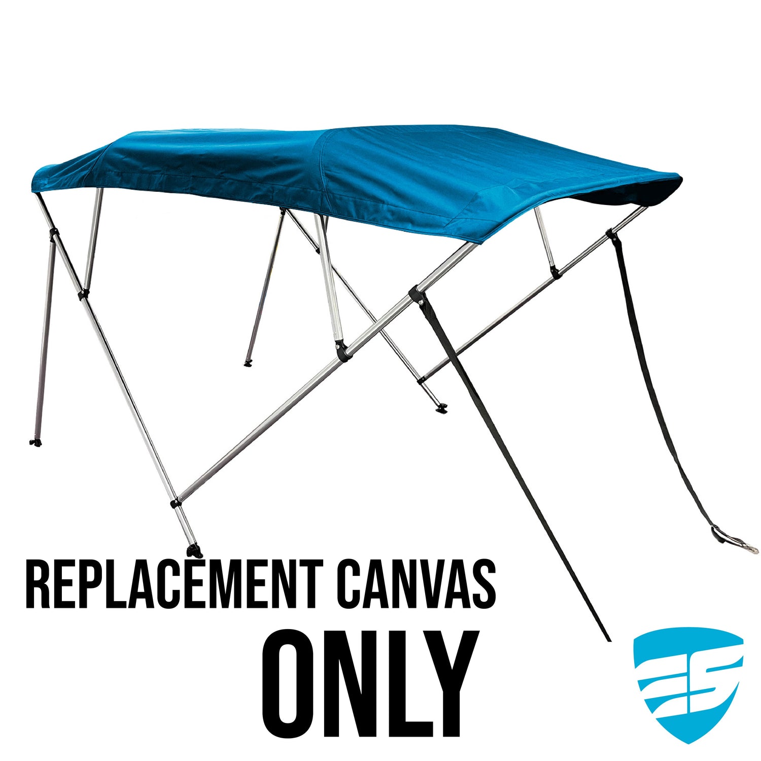 Savvycraft Waterproof 4 Bow Bimini Top Replacement Canvas-Zipper Sleeves 96" Long