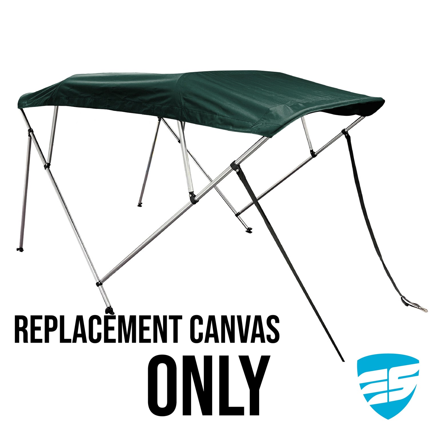 Savvycraft Waterproof 4 Bow Bimini Top Replacement Canvas-Zipper Sleeves 120" Long