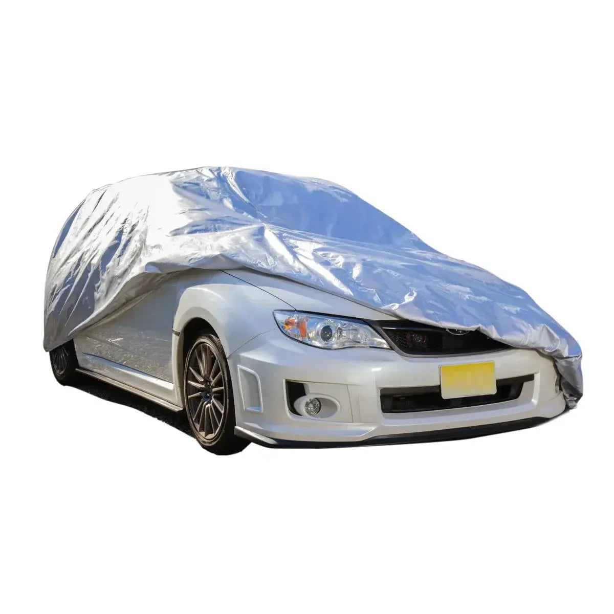 Silver ShieldAll Ultimate Car Cover, designed to protect against weather elements.