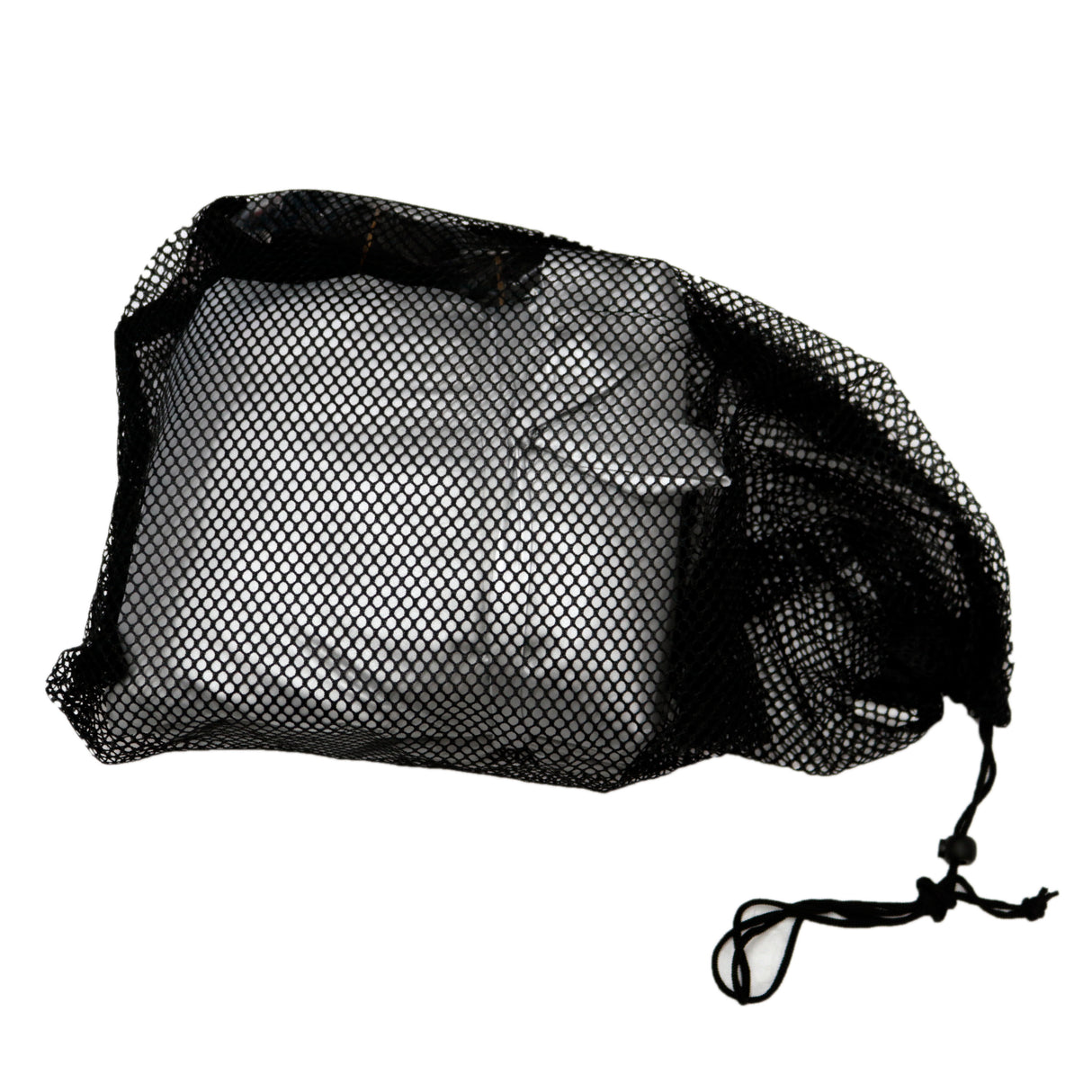 Compact mesh storage bag for SAVVYCRAFT pond boat cover keeps cover ventilated and organized when not in use
