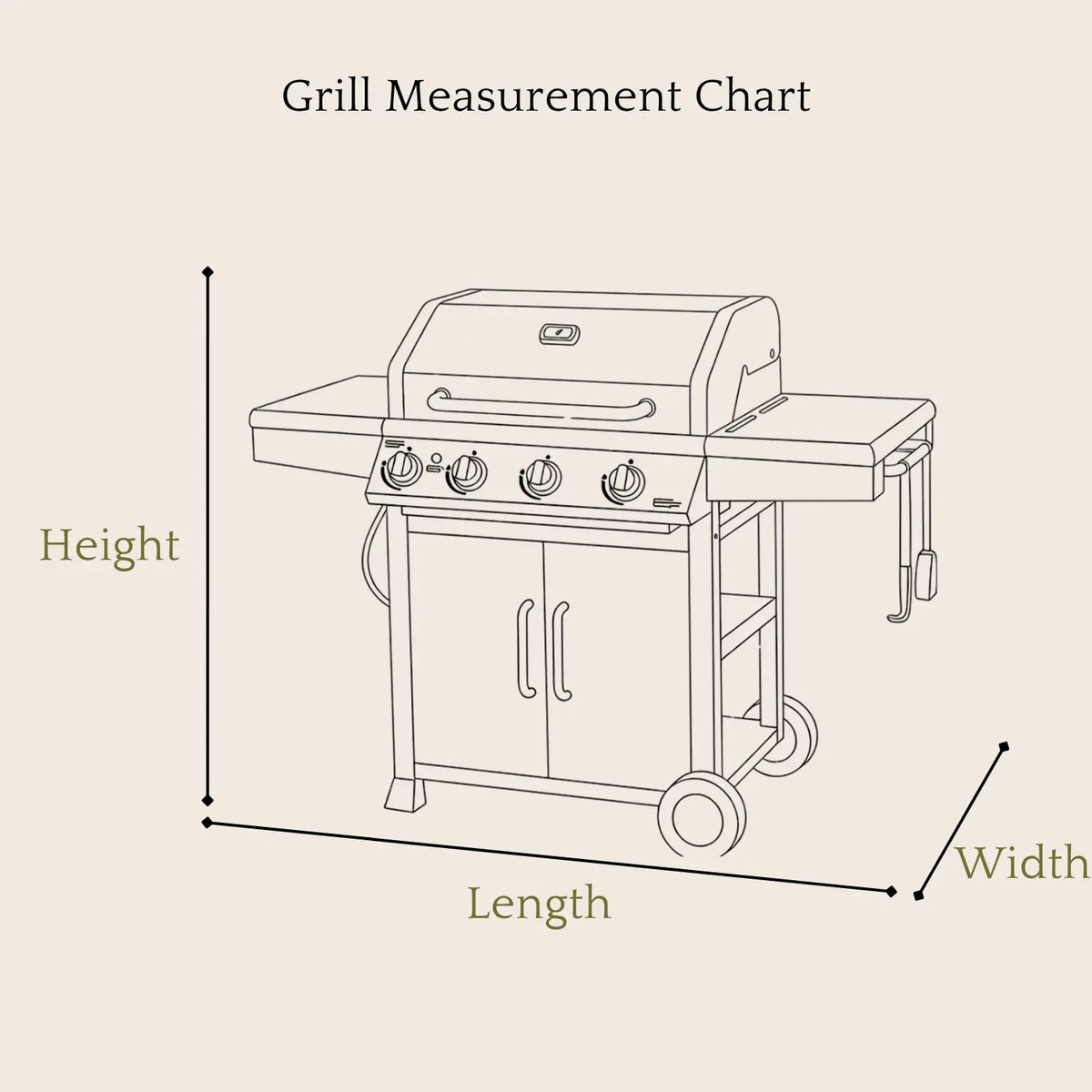 Savvycraft Premium HD Polyester Grill BBQ Covers 6 Sizes Black SAVVYCRAFT