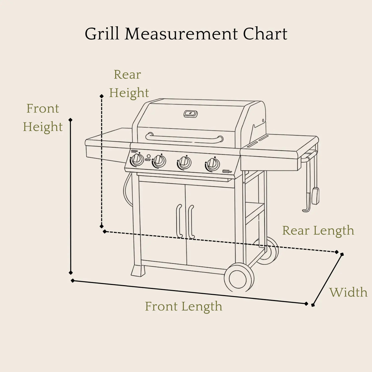 Savvycraft Premium HD Polyester Grill BBQ Covers 6 Sizes Black SAVVYCRAFT