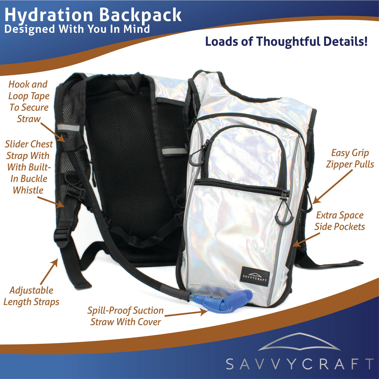 SavvyCraft® x EliteShield Hydration Backpack