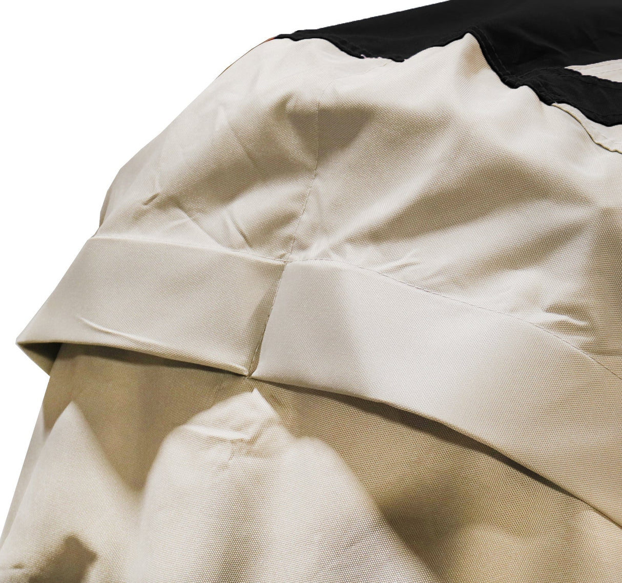 black and gray two tone color jet ski cover with rear aire vents