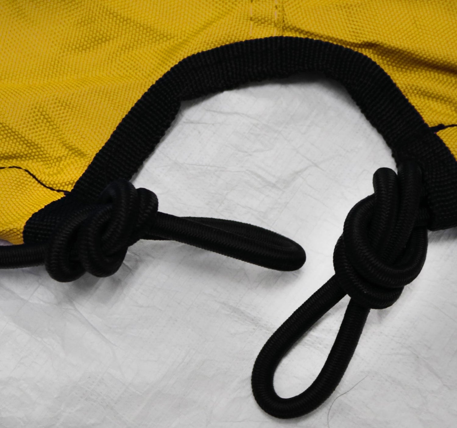 yellow and gray two tone color jet ski cover with front opening for trailer hitch