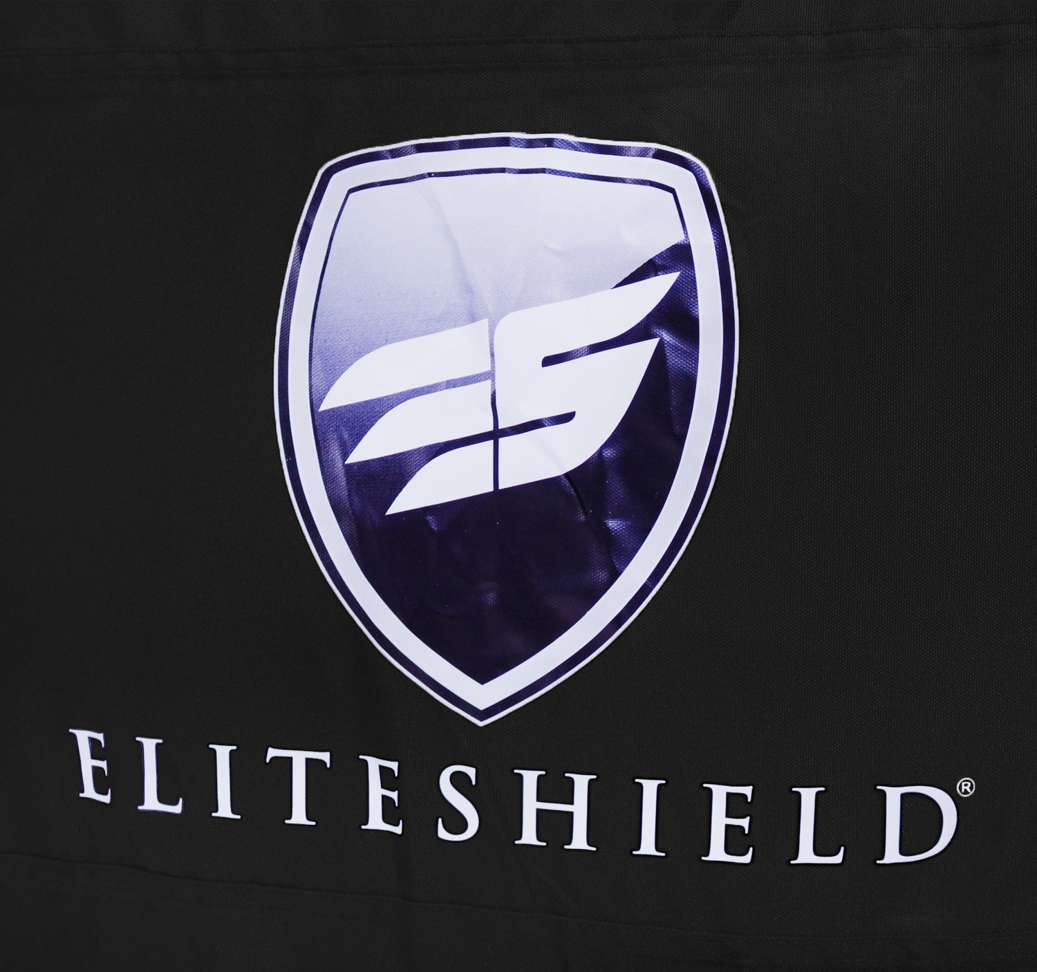 black and gray two tone color jet ski cover-double stitched seams with ELITESHIELD logo