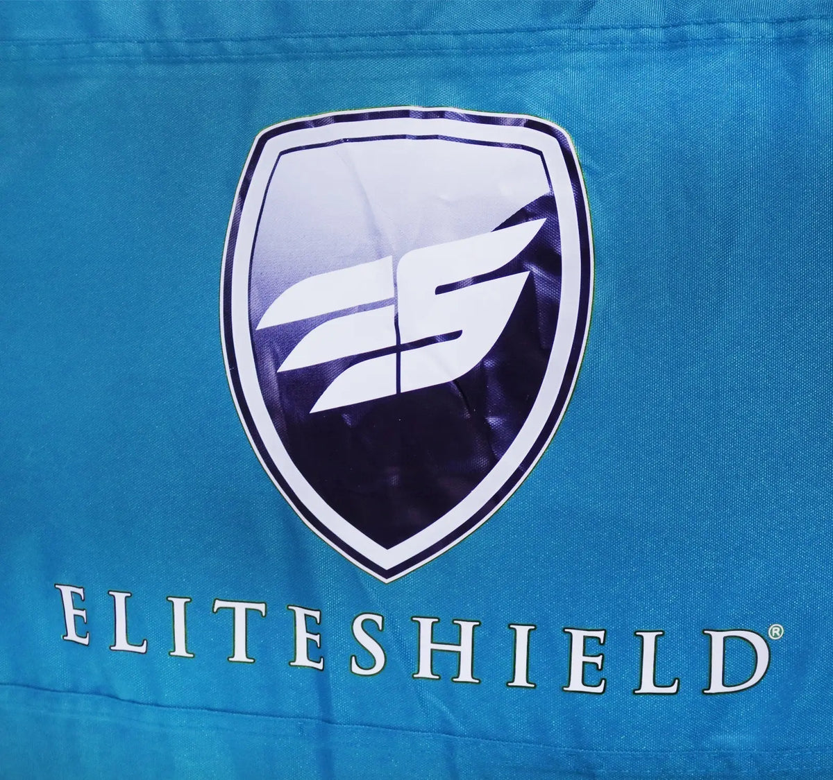 ocean blue and gray two tone color jet ski cover with ELITESHIELD logo