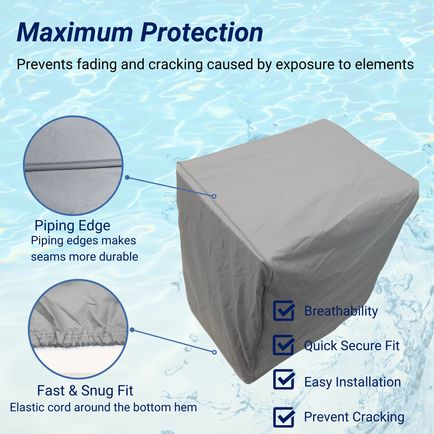 Savvycraft Waterproof Pontoon Boat Captain Stand Cover