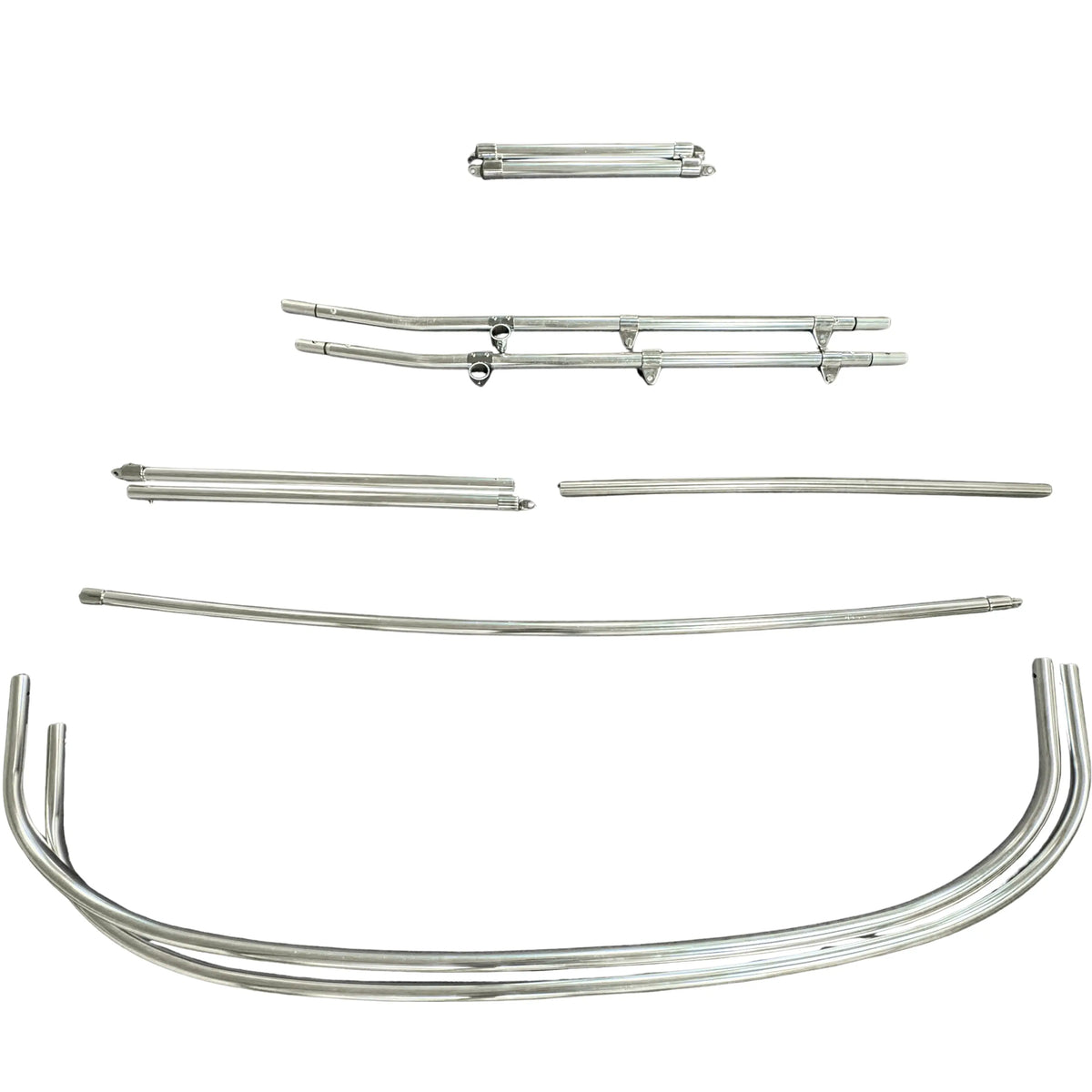 Heavy Duty Wakeboard Bimini Set Plain Mounted Acrylic Canvas Shade - Aluminum & Stainless Steel SAVVYCRAFT