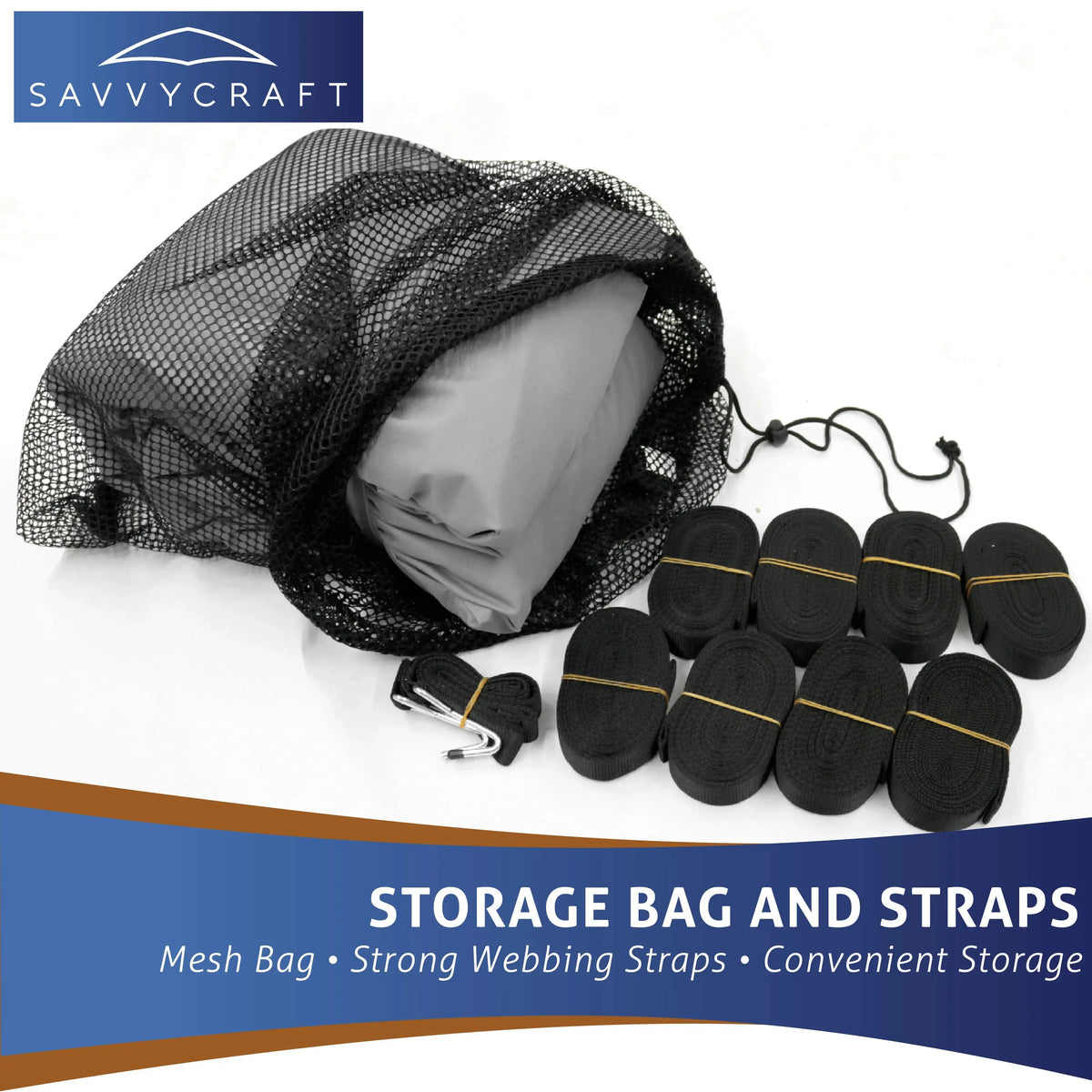 SavvyCraft® Marineshield V-Hull Cuddy Cabin Boat Covers SAVVYCRAFT