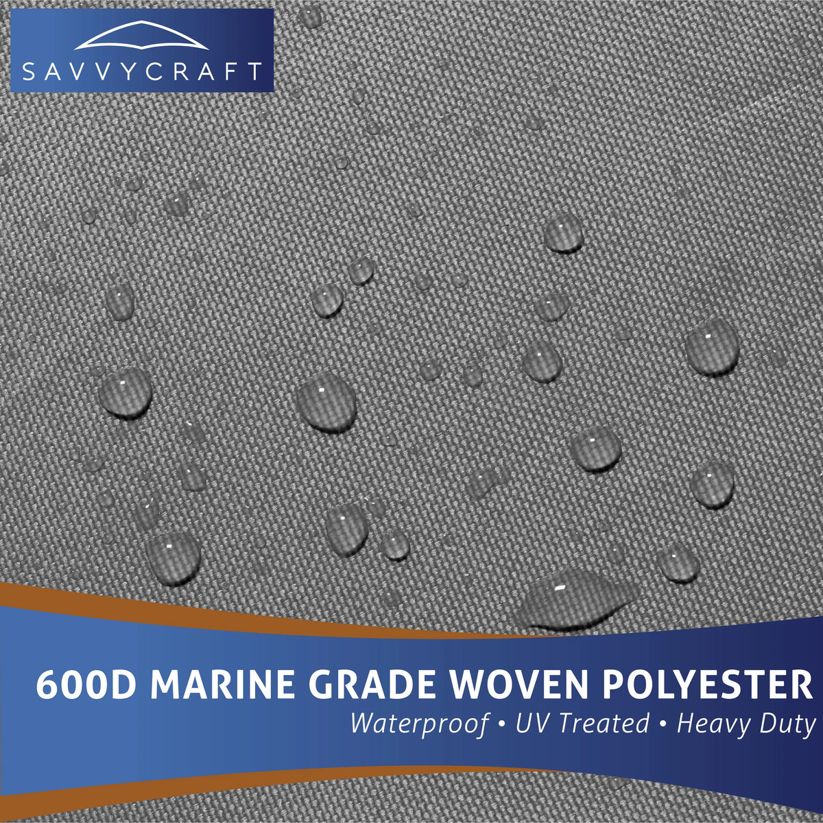 SavvyCraft® Marineshield V-Hull Cuddy Cabin Boat Covers SAVVYCRAFT