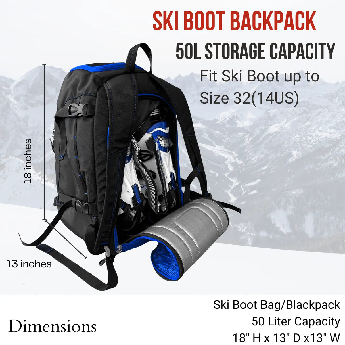 SavvyCraft® Ski Boot Bag Snowboard Boot Bag SAVVYCRAFT