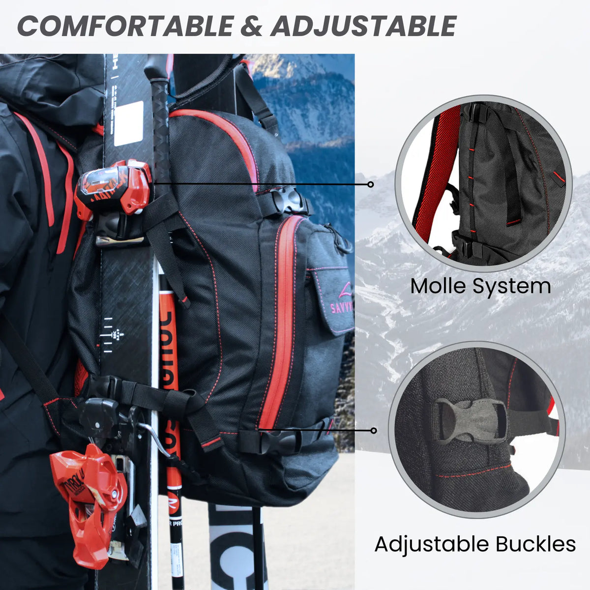 SavvyCraft® Ski Boot Bag Snowboard Boot Bag SAVVYCRAFT