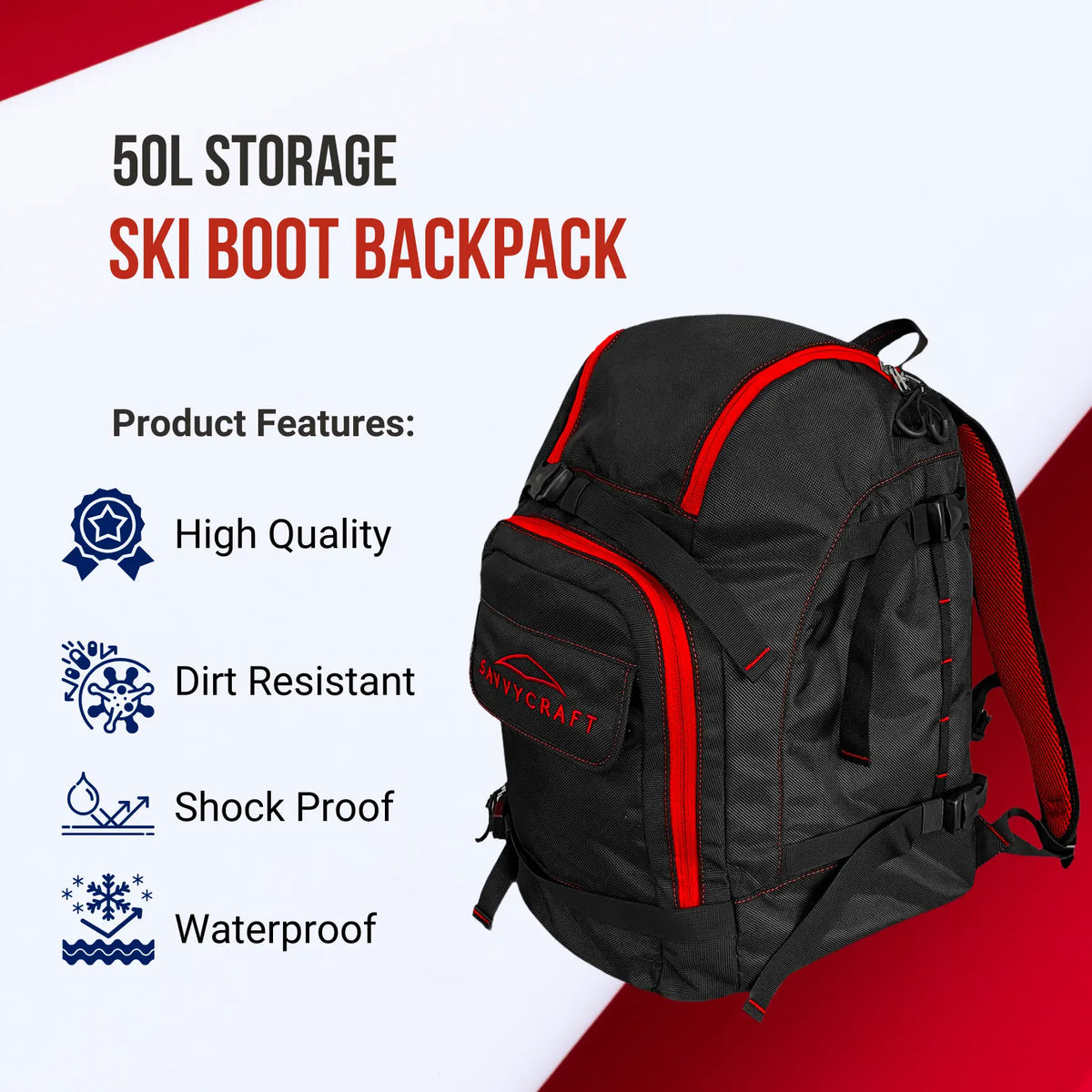 SavvyCraft® Ski Boot Bag Snowboard Boot Bag SAVVYCRAFT