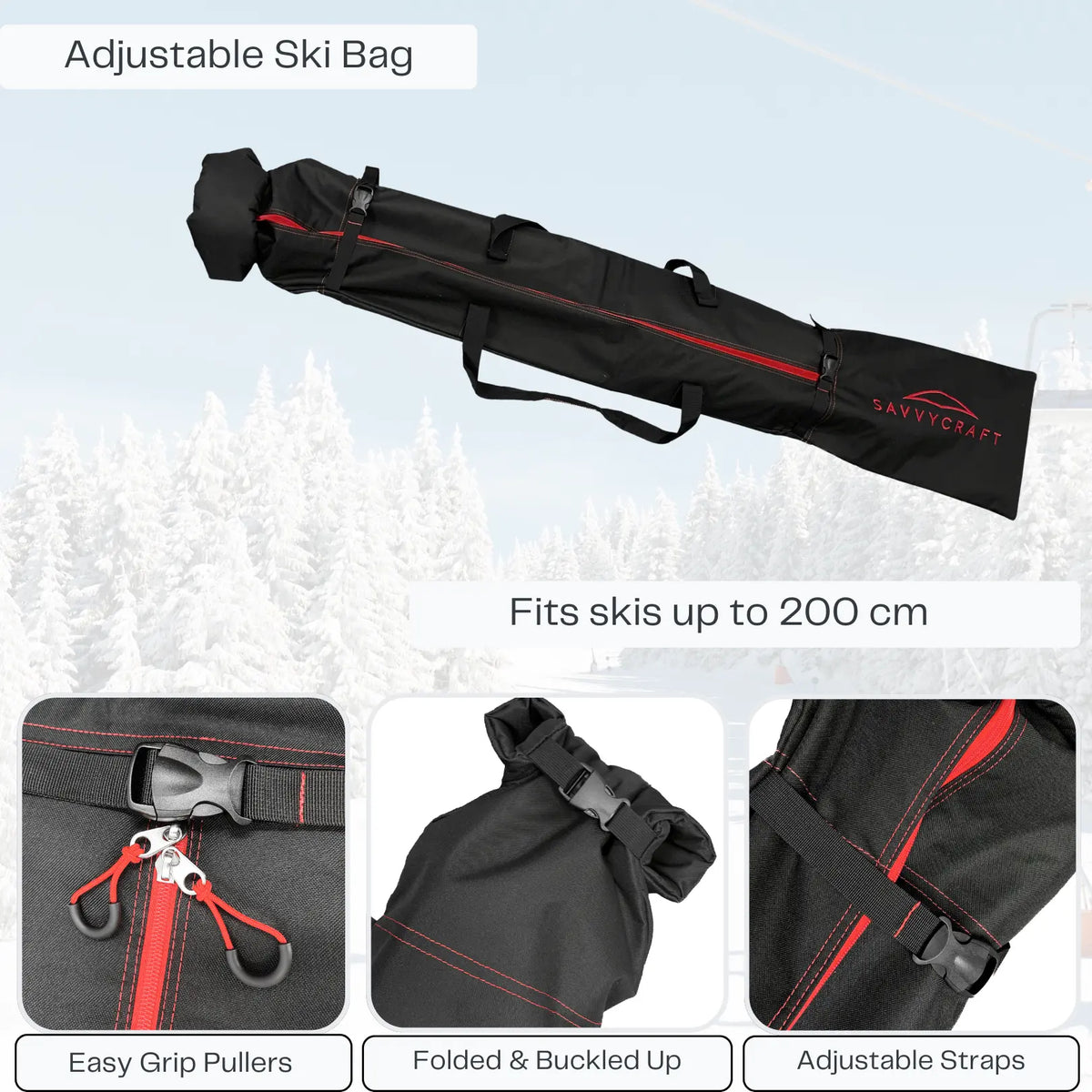 SavvyCraft® Padded Ski bag and Boot Bag Combo SAVVYCRAFT
