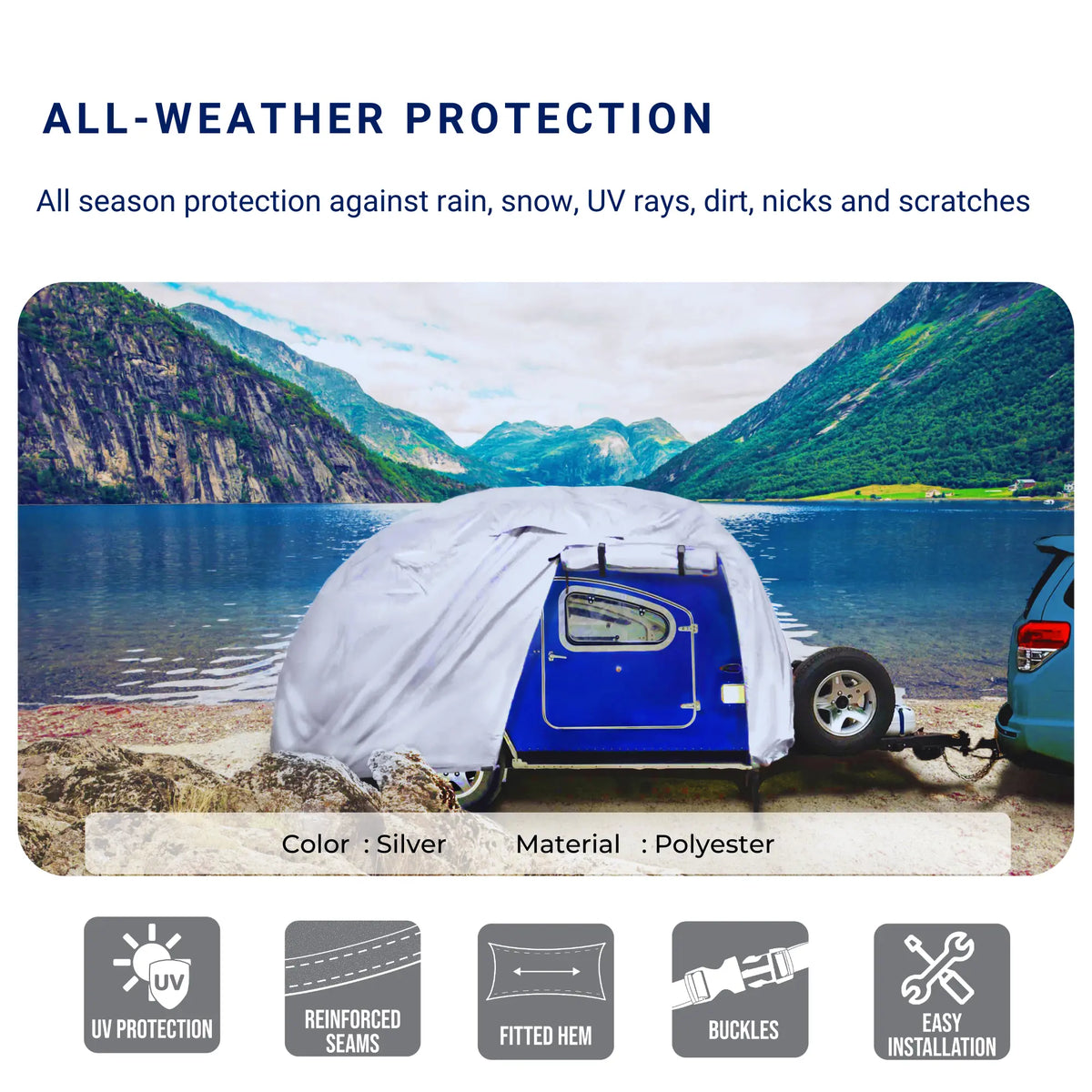 ShieldAll Ultimate Teardrop Trailer Cover SAVVYCRAFT