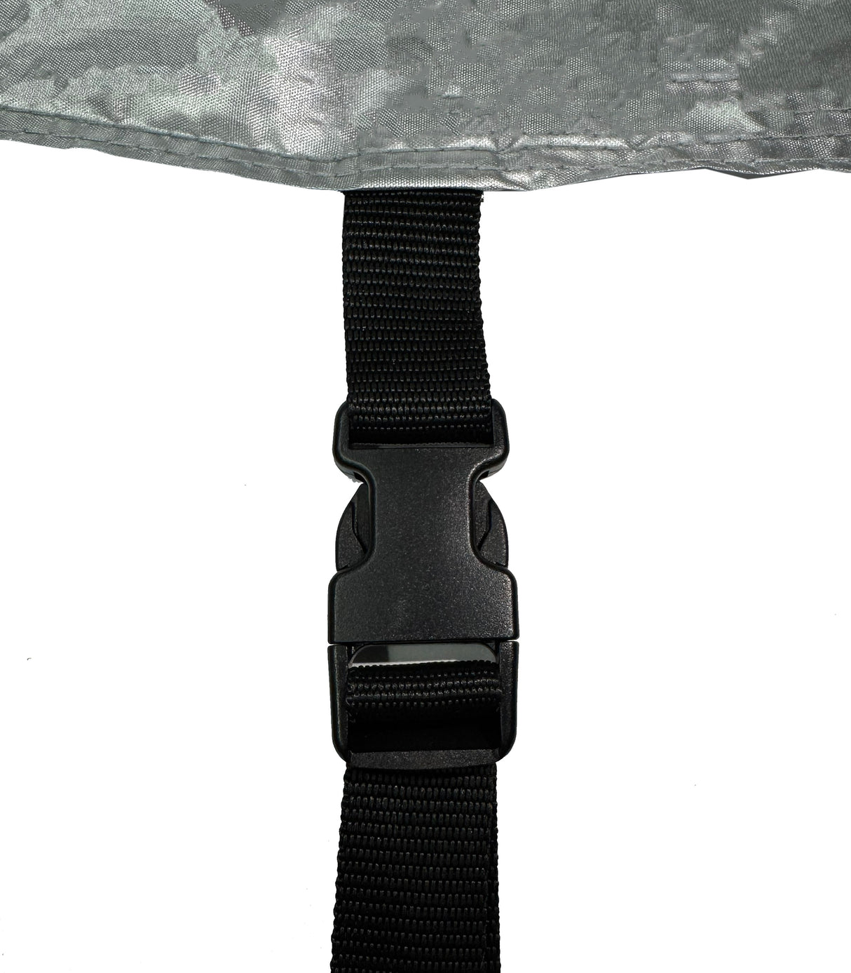 Heavy-duty quick-release buckle and adjustable wind strap for secure Tesla Cybertruck cover fitment