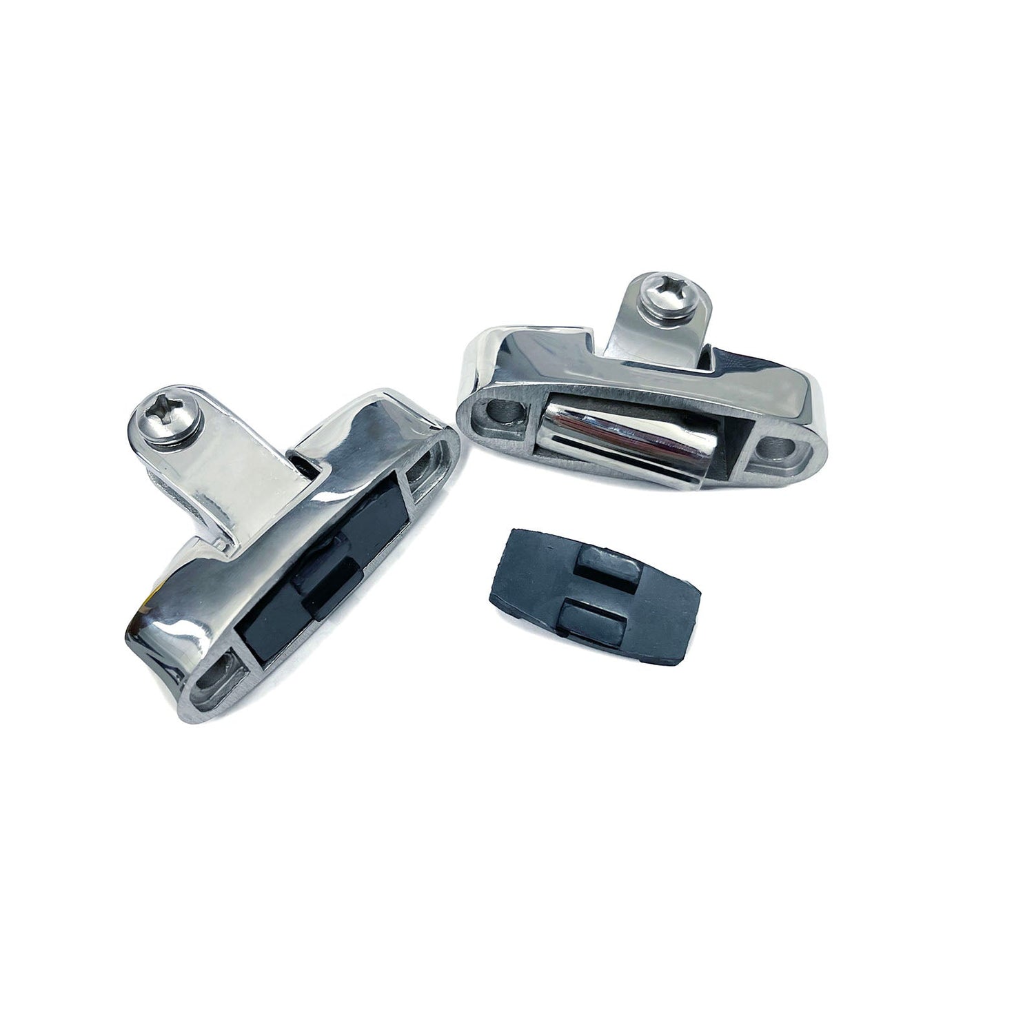 Bimini Top Stainless Steel Fitting Hardware Deck Hinge Swivel Mount 2 pcs