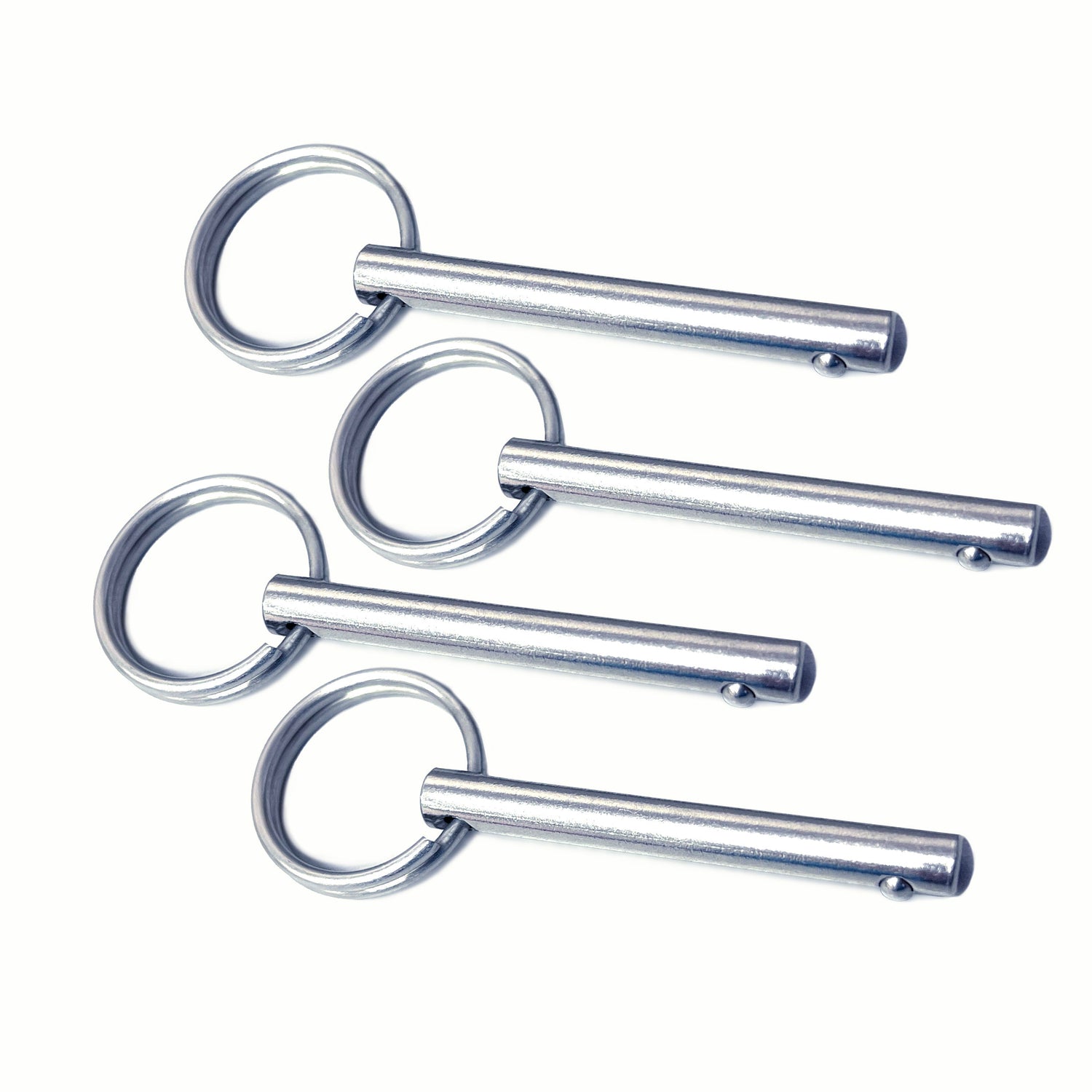 Bimini Top Stainless Steel Fitting Hardware Quick Release Ball Pins 6.3mmx51mm 4pcs