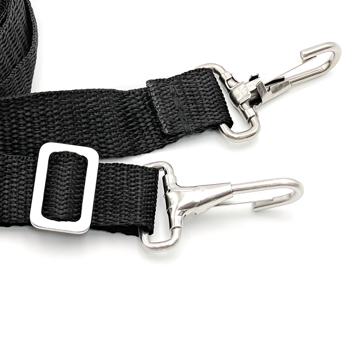 Bimini Top Adjustable 28"~60" Bimini Top Tie Down Webbing Straps with Loop Snap Hooks 2pcs