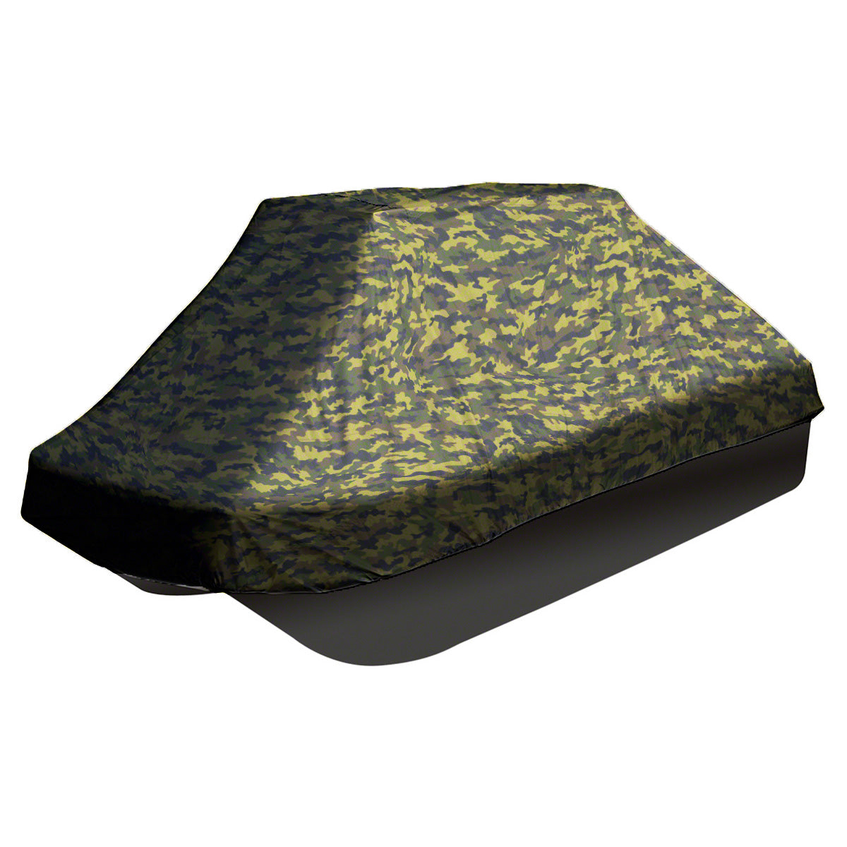SAVVYCRAFT Waterproof Pond Boat Storage Cover in camo. Heavy Duty Protection for Small Bass Fishing Boats