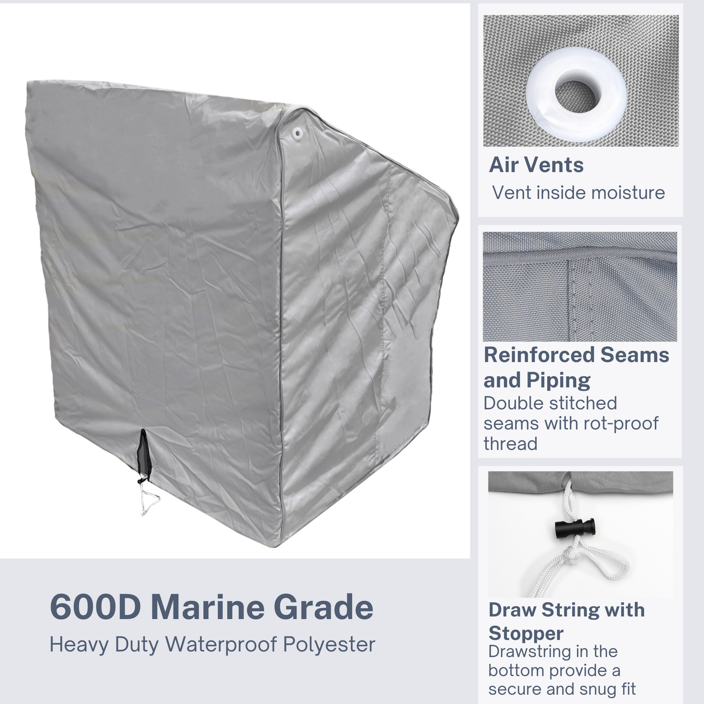 SavvyCraft Waterproof Boat Center Console Cover