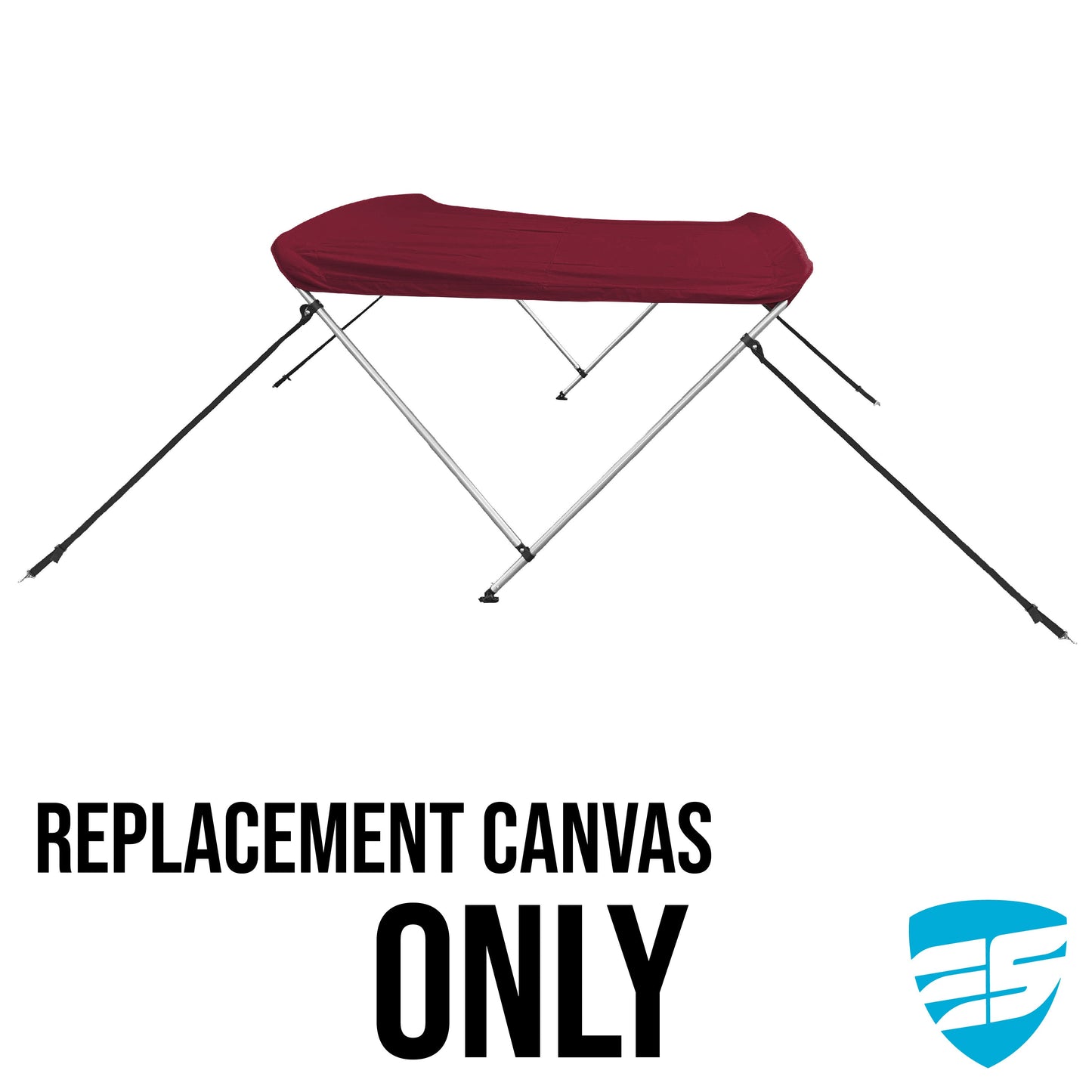 Savvycraft Waterproof 2 Bow Bimini Top Replacement Canvas 66" Long