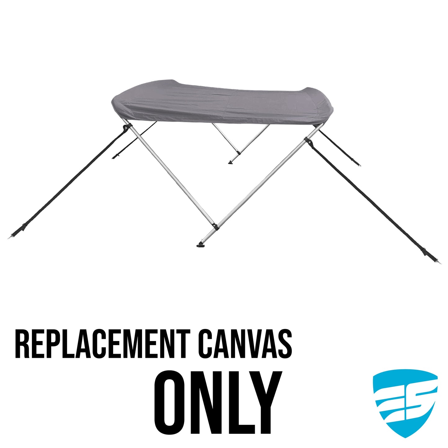 Savvycraft Waterproof 2 Bow Bimini Top Replacement Canvas 66" Long