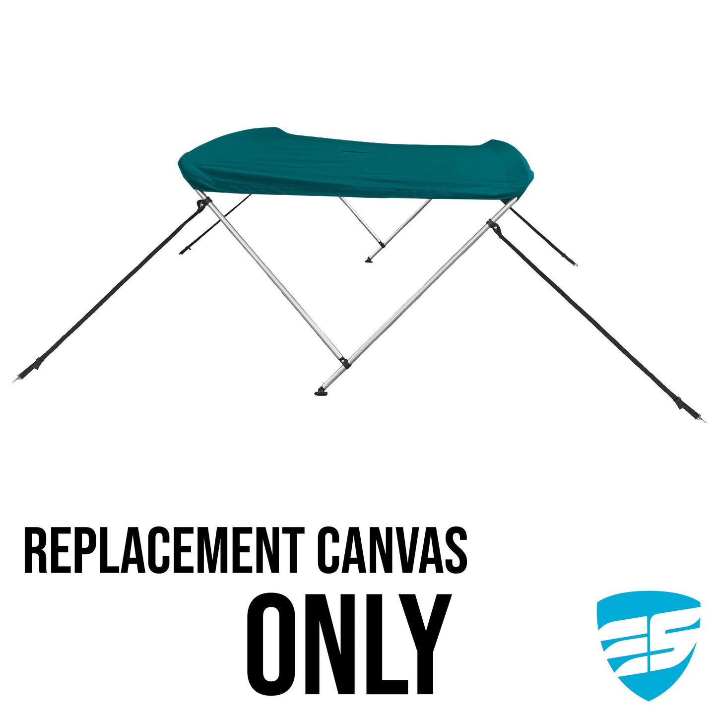 Savvycraft Waterproof 2 Bow Bimini Top Replacement Canvas 66" Long